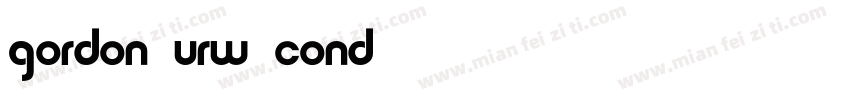gordon urw cond字体转换